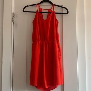 Red banana republic dress